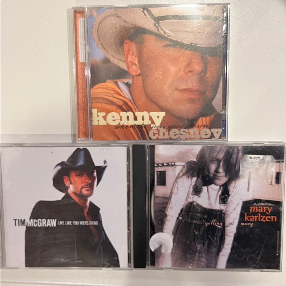 Kenny Chesney Tim McGraw Mary Karlzen CD bundle